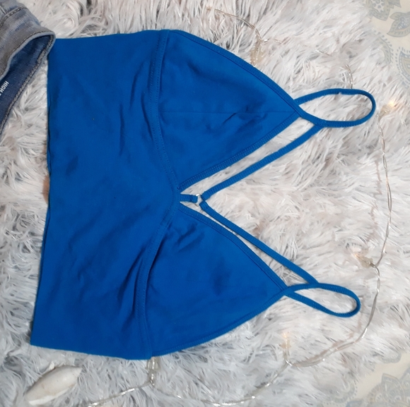Forever 21 Blue Cami - Picture 2 of 3